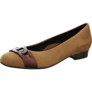 Ara Shoes Ballet Pumps Bari Whisky Women's Ballerina Brown | ARA260XJP