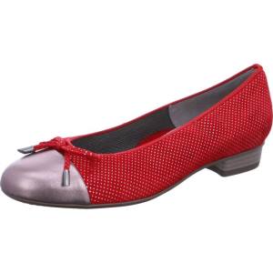 Ara Shoes Ballet Pumps Bari Women's Ballerina Red | ARA561TVL