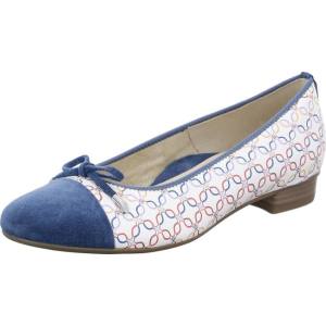 Ara Shoes Ballet Pumps Bari Women's Ballerina Blue / White | ARA682BPA