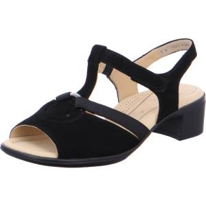 Ara Shoes Heeled Lugano Women's Sandals Black | ARA721DCK