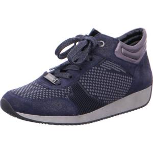 Ara Shoes High Top Lissabon Women's Trainers Blue | ARA783QJL