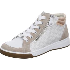 Ara Shoes High Top Rom Sand Women's Trainers White | ARA836XZH