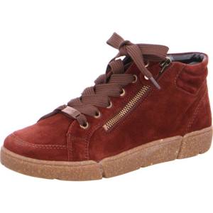 Ara Shoes High Top Rom Women's Trainers Brown | ARA851KTS