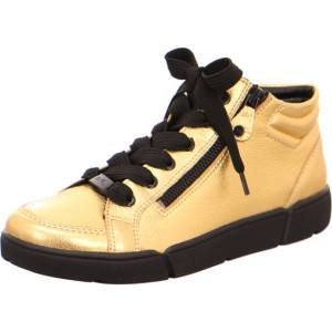 Ara Shoes High Top Rom-sport Women's Boots Gold / Black | ARA134BSE