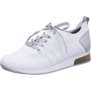 Ara Shoes Lissabon-silver Women's Trainers White | ARA390KCE