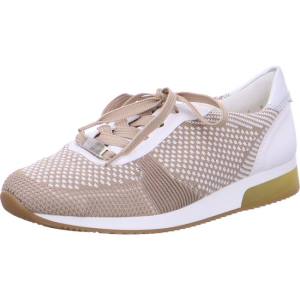 Ara Shoes Lissabon-white-silver Women's Trainers Beige | ARA843RPC