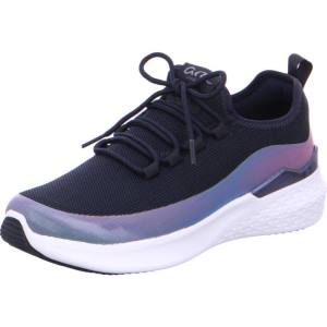 Ara Shoes Maya Rainbow Women's Trainers Navy / White | ARA839NGB