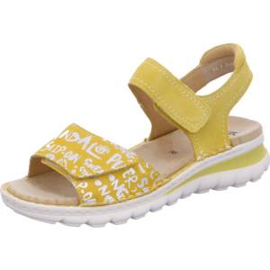 Ara Shoes Tampa Women's Sandals Yellow | ARA341EVQ