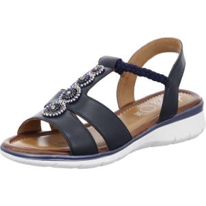 Ara Shoes Wedge Kreta Women's Sandals Blue | ARA851DMZ