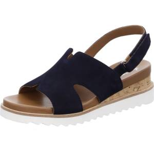 Ara Shoes Wedge Valencia Women's Sandals Blue | ARA385VQX