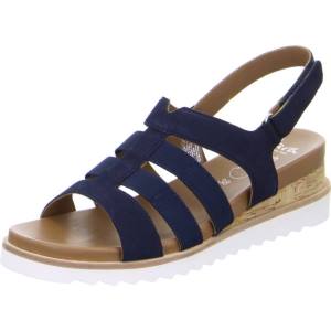 Ara Shoes Wedge Valencia Women's Sandals Blue | ARA508UGA