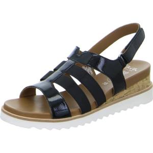 Ara Shoes Wedge Valencia Women's Sandals Black | ARA612IDG