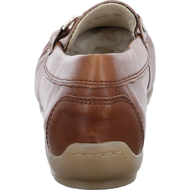 Ara Shoes Alabama Cognac Women's Loafers Brown | ARA046FAC