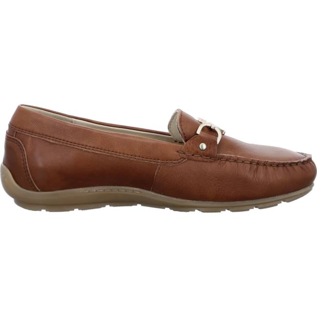 Ara Shoes Alabama Cognac Women's Loafers Brown | ARA046FAC