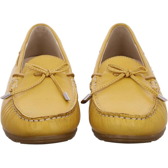 Ara Shoes Alabama Sole Women's Loafers Yellow | ARA795SNF