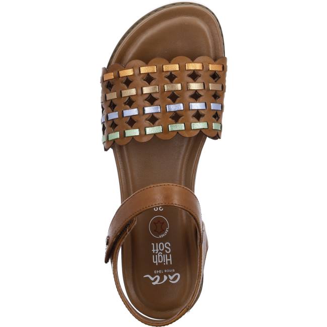 Ara Shoes Alicante Cognac Women's Sandals Brown | ARA203HWT