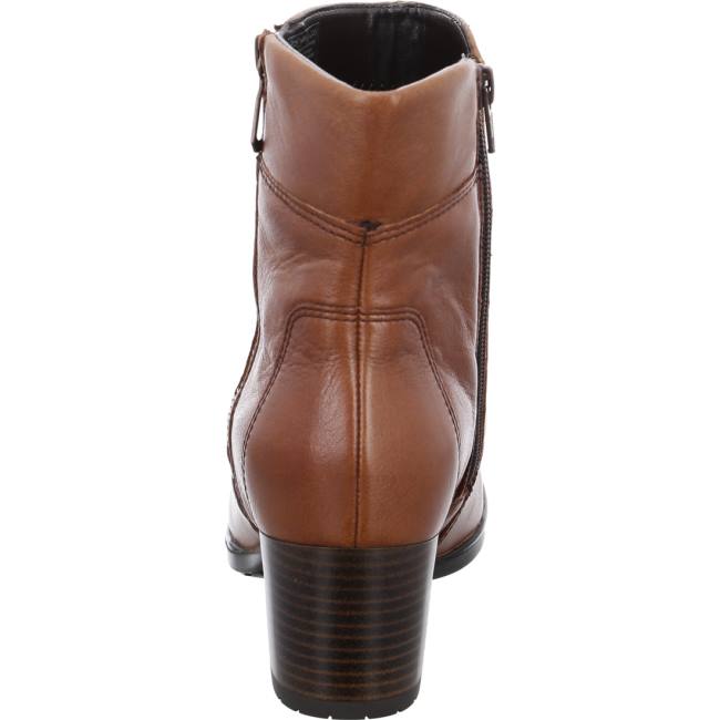 Ara Shoes Ankle Florenz Cognac Women's Boots Brown | ARA576RBM