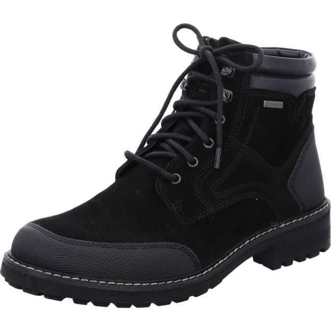 Ara Shoes Ankle Frederik Men\'s Boots Black | ARA217PTW