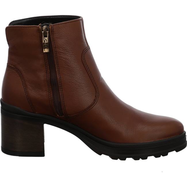 Ara Shoes Ankle Mantova Cognac Women's Boots Brown | ARA415KNW