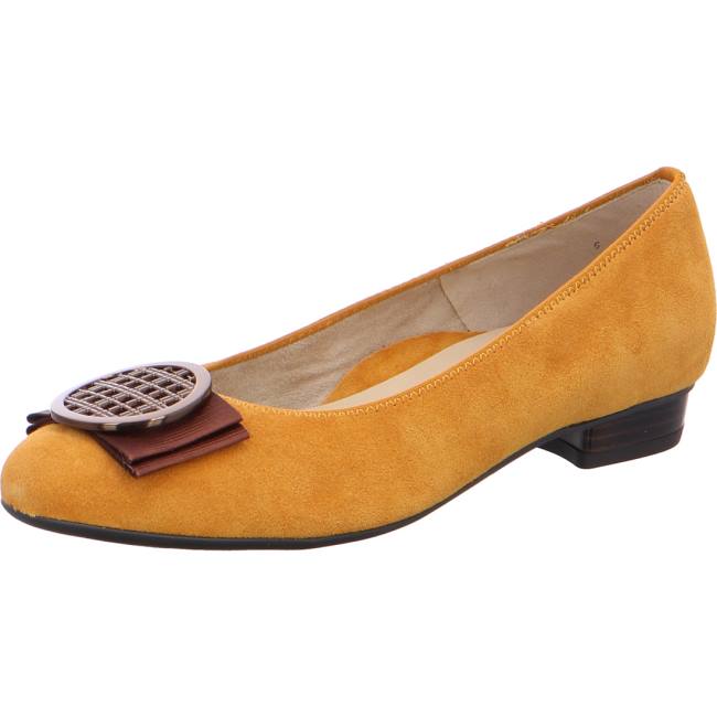 Ara Shoes Ballet Pumps Bari Curry Women\'s Ballerina Yellow | ARA742YEI