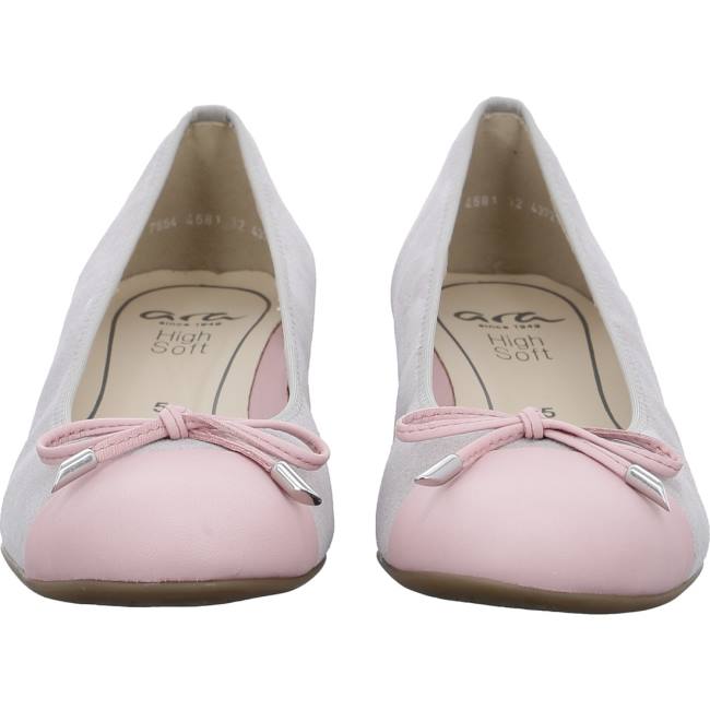 Ara Shoes Ballet Pumps Bari Flamingo Pebble Women's Ballerina Grey | ARA196BGA