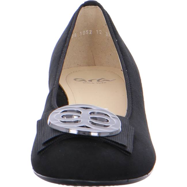 Ara Shoes Ballet Pumps Bari Women's Ballerina Black | ARA058UQP