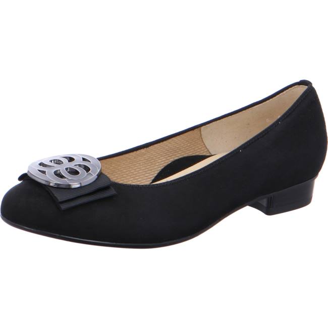 Ara Shoes Ballet Pumps Bari Women\'s Ballerina Black | ARA058UQP