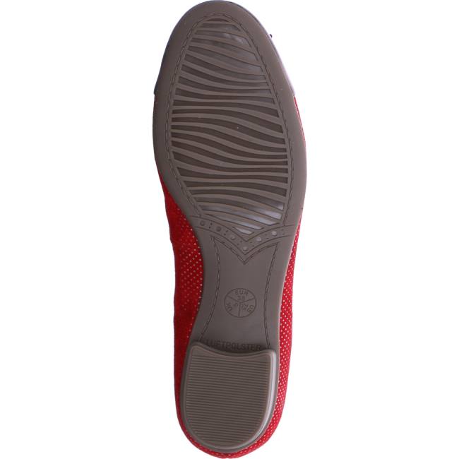 Ara Shoes Ballet Pumps Bari Women's Ballerina Red | ARA561TVL