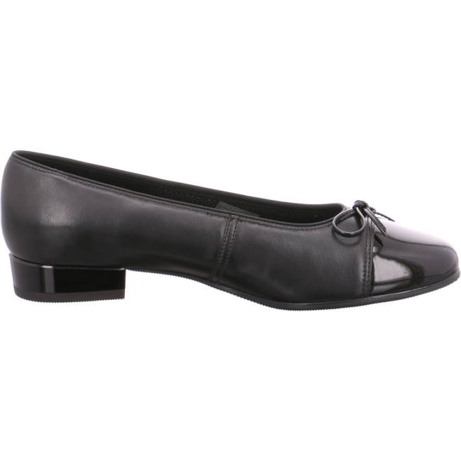 Ara Shoes Ballet Pumps Bari Women's Ballerina Black | ARA781LFW