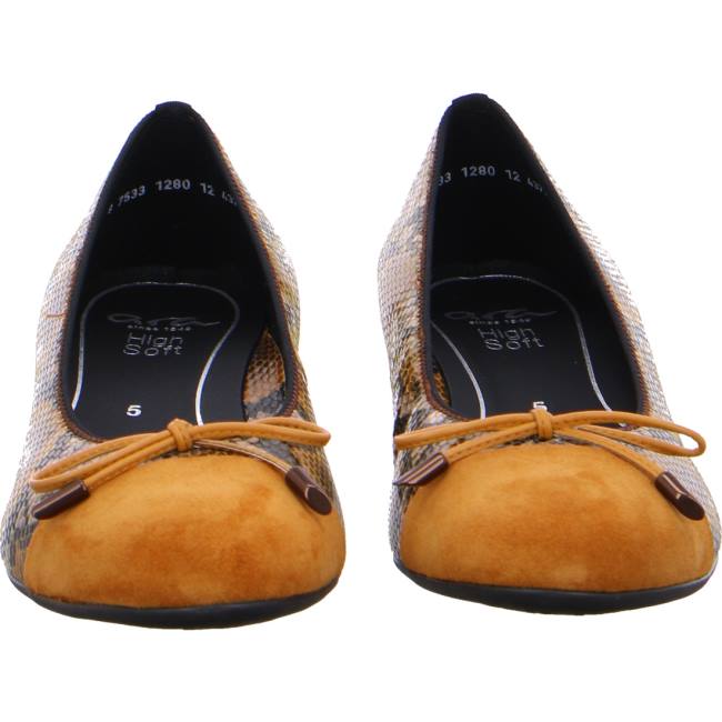 Ara Shoes Ballet Pumps Bari Women's Ballerina Yellow | ARA785NAS