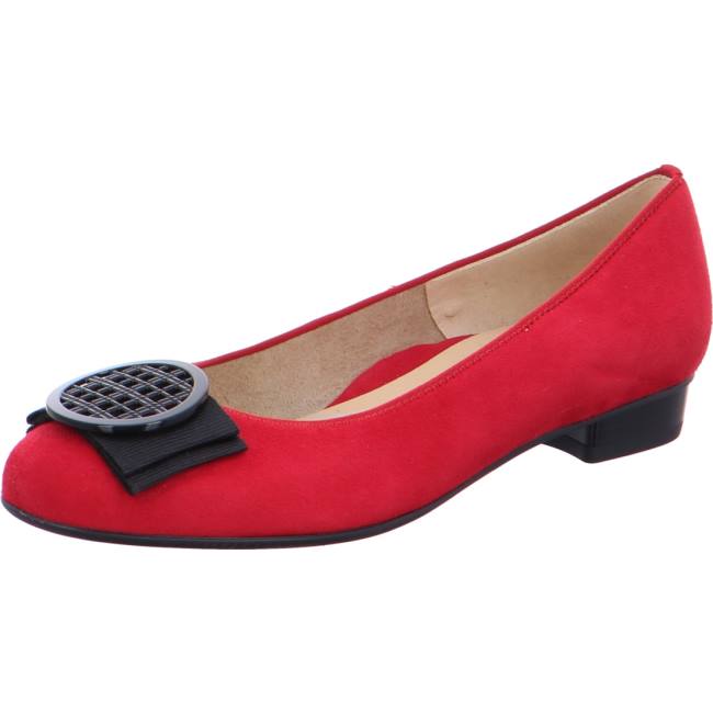 Ara Shoes Ballet Pumps Bari Women\'s Ballerina Red | ARA837SBA