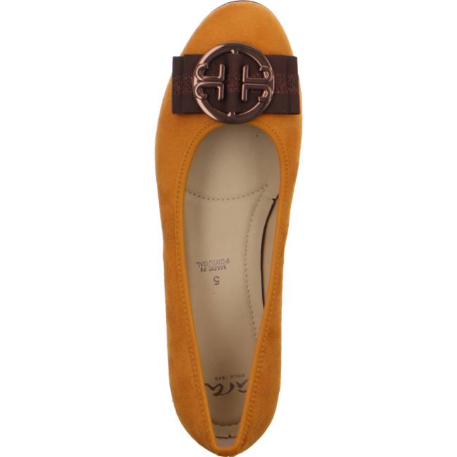 Ara Shoes Ballet Pumps Pisa Women's Ballerina Yellow | ARA741GWC