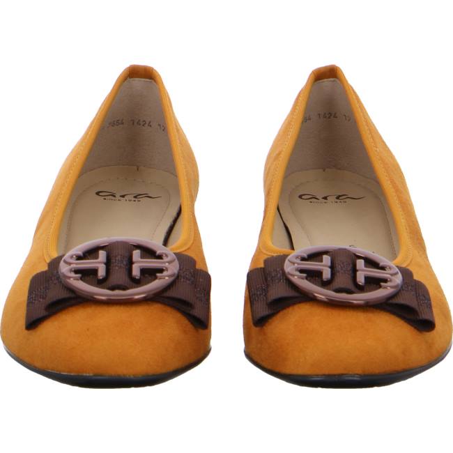 Ara Shoes Ballet Pumps Pisa Women's Ballerina Yellow | ARA741GWC