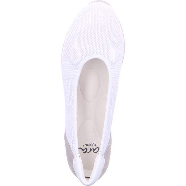 Ara Shoes Ballet Pumps Porto Women's Ballerina White | ARA104GDQ