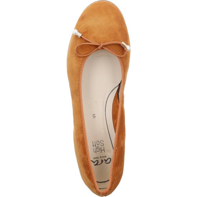 Ara Shoes Ballet Pumps Sardinia Ambra Women's Ballerina Brown | ARA170THK