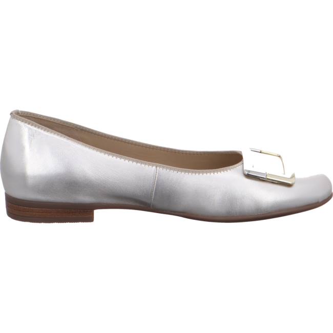 Ara Shoes Ballet Pumps Sardinia Gold Women's Ballerina Grey | ARA236POB