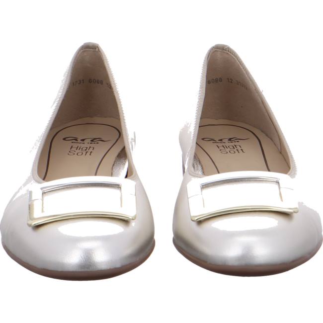 Ara Shoes Ballet Pumps Sardinia Gold Women's Ballerina Grey | ARA236POB