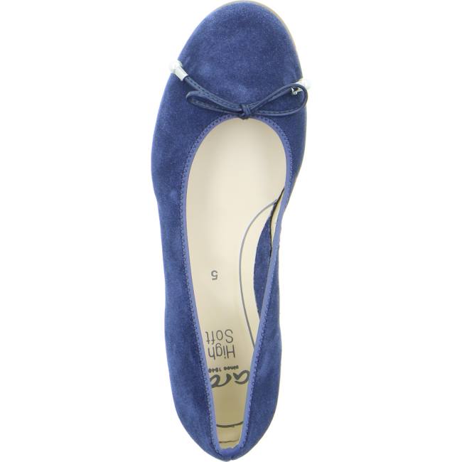 Ara Shoes Ballet Pumps Sardinia Indigo Women's Ballerina Blue | ARA792SRJ