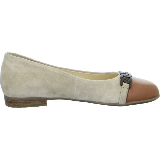 Ara Shoes Ballet Pumps Sardinia Sand Brandy Women's Ballerina Brown | ARA185NKC