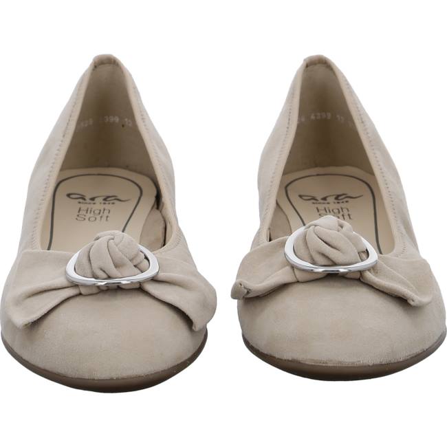 Ara Shoes Ballet Pumps Sardinia Sand Women's Ballerina Beige | ARA741FZY