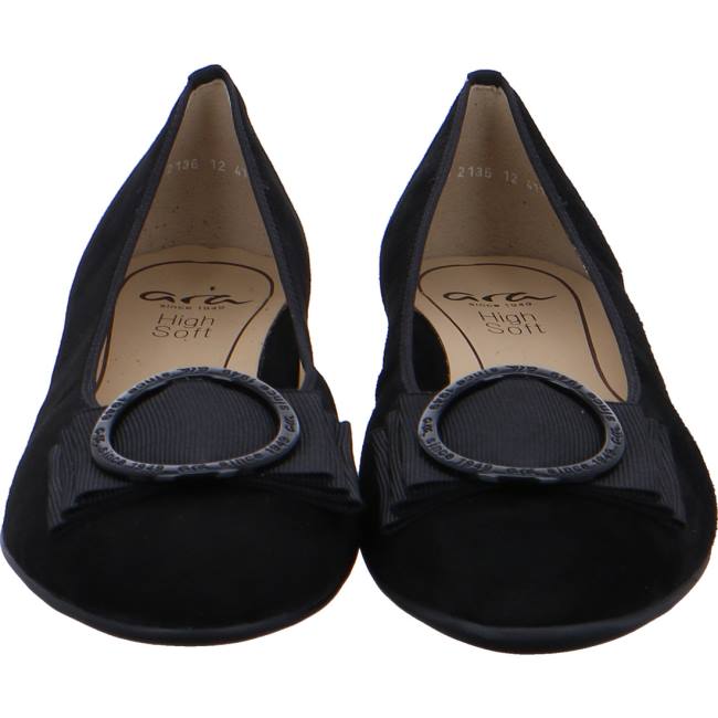 Ara Shoes Ballet Pumps Sardinia Women's Ballerina Black | ARA648MJC