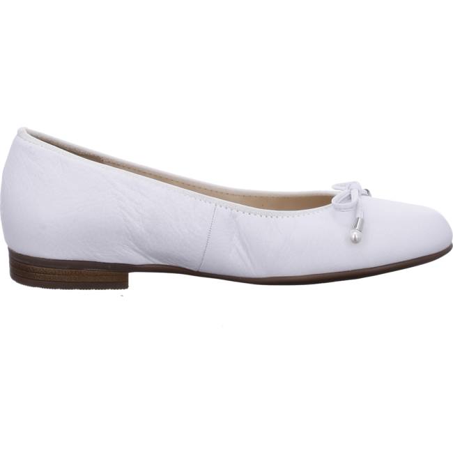 Ara Shoes Ballet Pumps Sardinia Women's Ballerina White | ARA712XOL