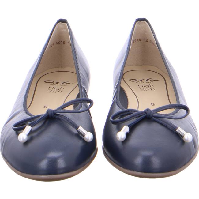 Ara Shoes Ballet Pumps Sardinia Women's Ballerina Blue | ARA968TQD