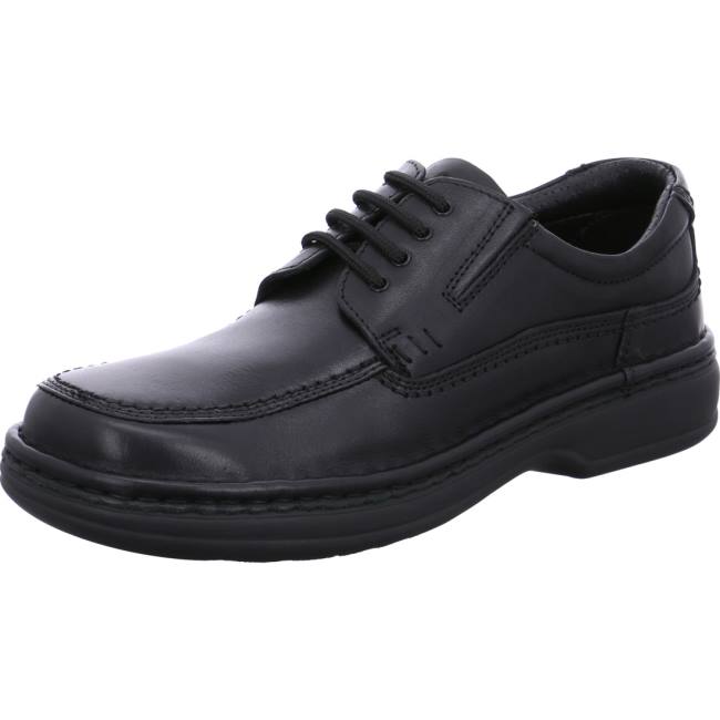 Ara Shoes Ben Men\'s Lace Up Shoes Black | ARA342HSN