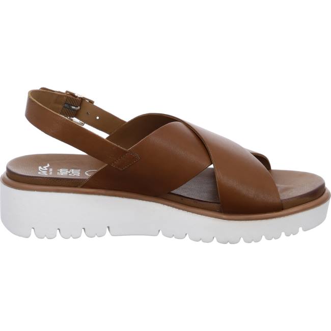 Ara Shoes Bilbao Cognac Women's Sandals Brown | ARA390LKT