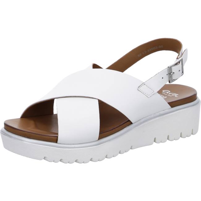 Ara Shoes Bilbao Women\'s Sandals White | ARA089KLA