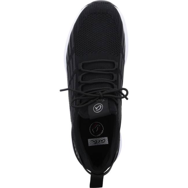 Ara Shoes Chicago Men's Trainers Black | ARA148JYQ