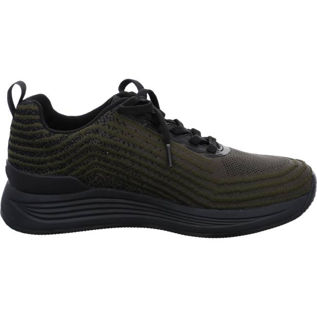 Ara Shoes Chicago Oliv-black Men's Trainers Green | ARA598MXT