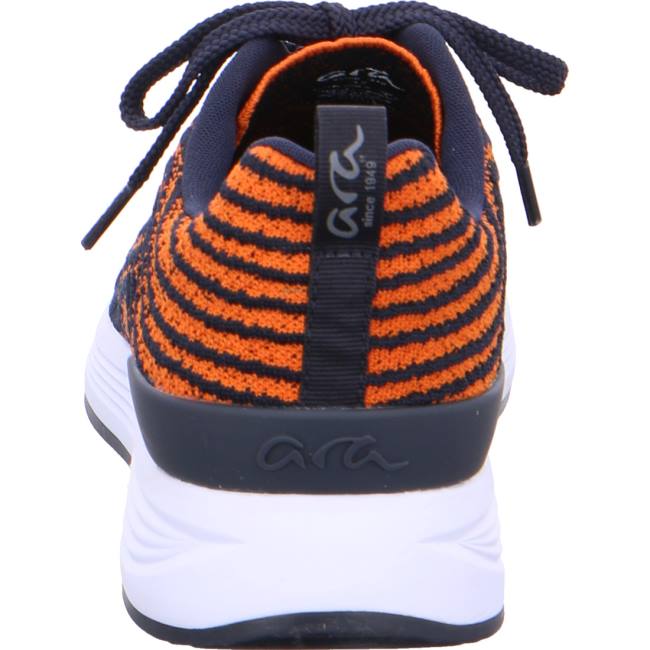 Ara Shoes Chicago Orange Men's Trainers Blue | ARA431XWQ