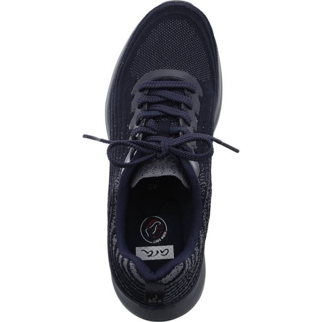 Ara Shoes Chicago-grey Men's Trainers Blue | ARA120ECQ